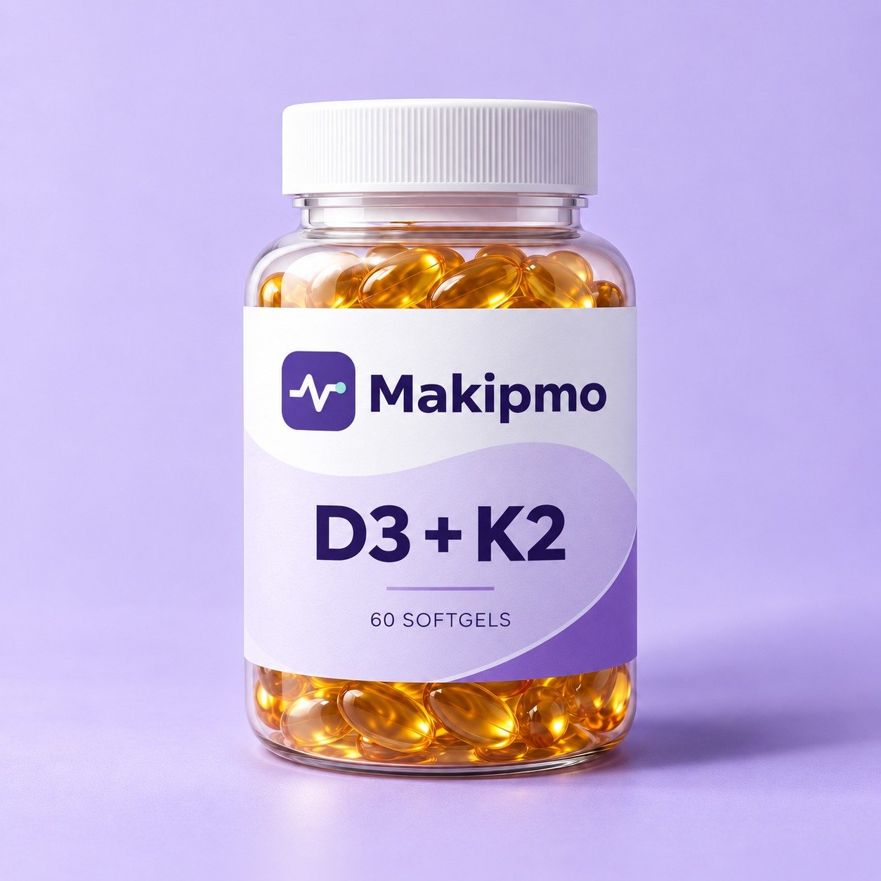 Makipmo Vitamin D3 + K2 Softgels